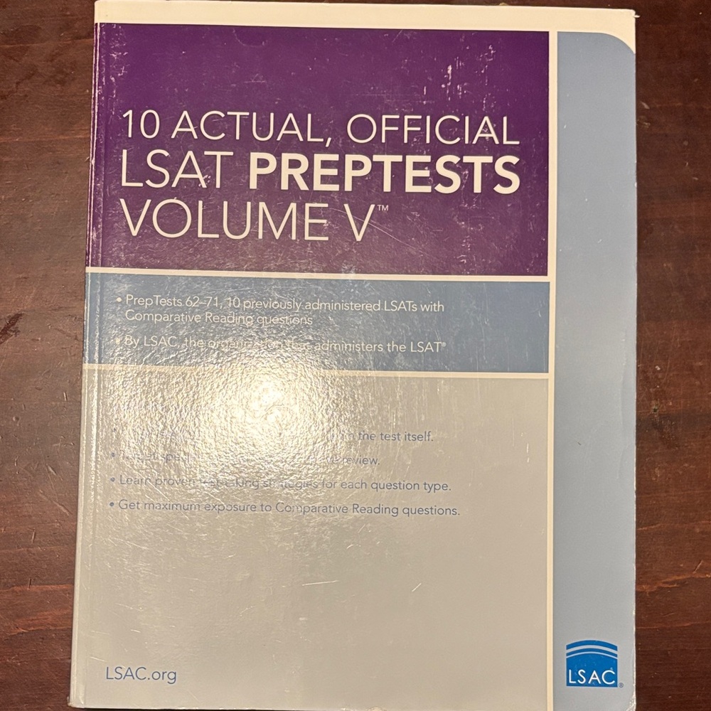 LSAT PrepTests Volume V Book